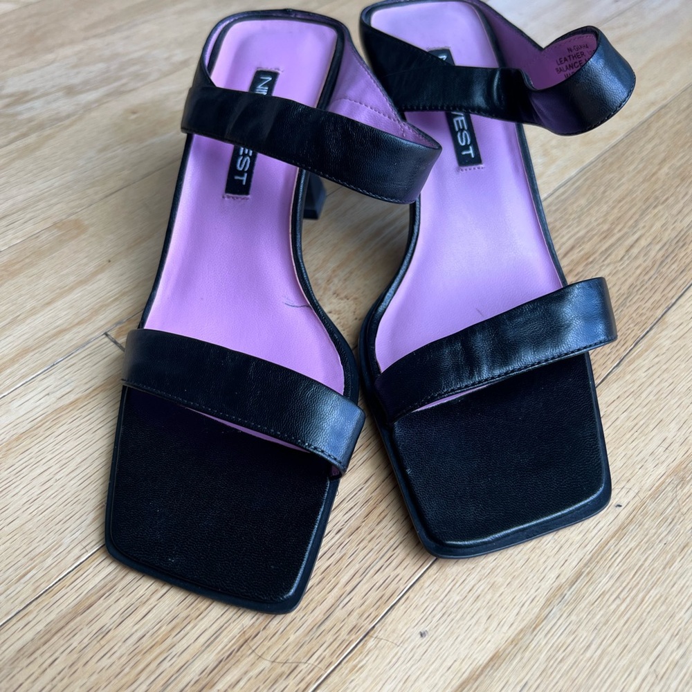 Nine West Vintage Black Women's Sandals Y2K